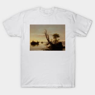 American Lake Scene by Thomas Cole T-Shirt